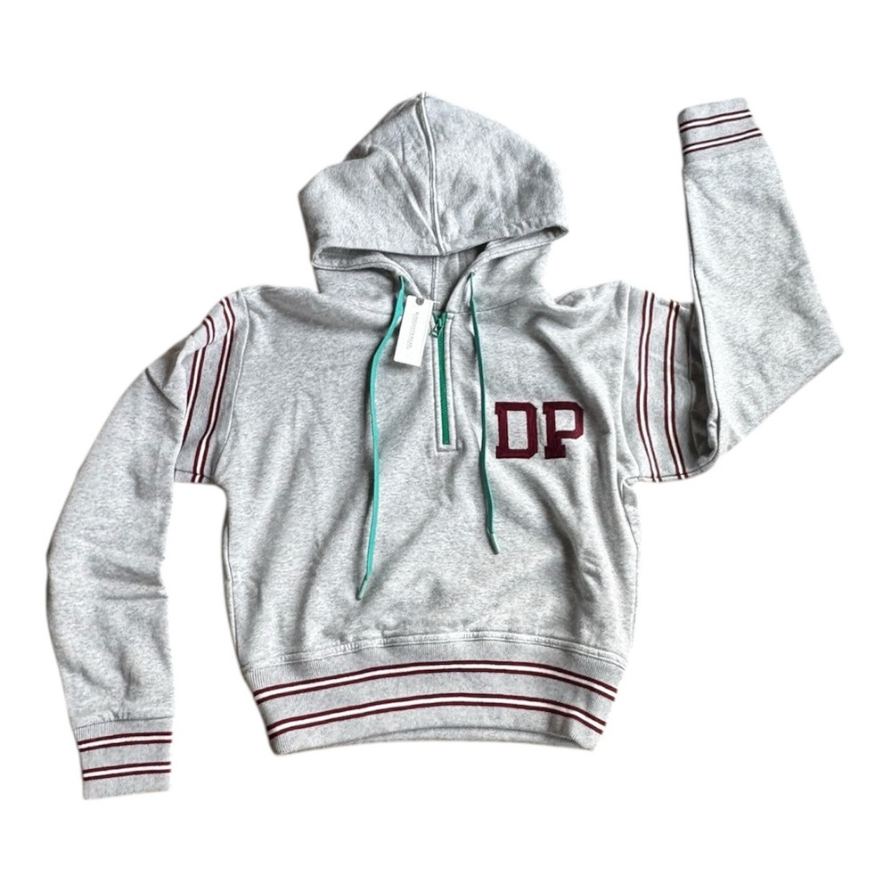 Anthropologie Daily Practice Drawstring Hoodie Sweatshirt Heather Gray NWT - Picture 12 of 12
